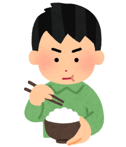 食事　男性　 咀嚼　嚥下