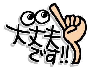 大丈夫　問題ない